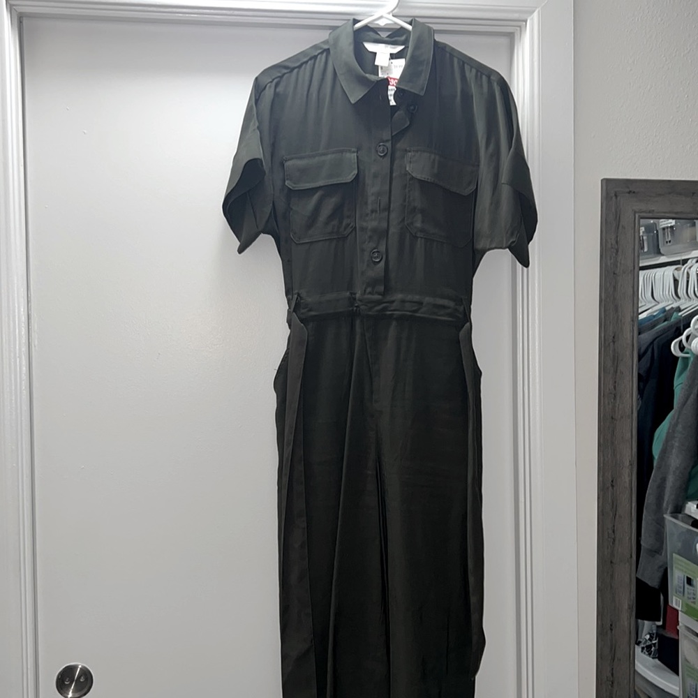 H&M Sz 4 Green Jumpsuit